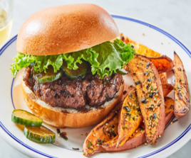 Burger+Potato Fries